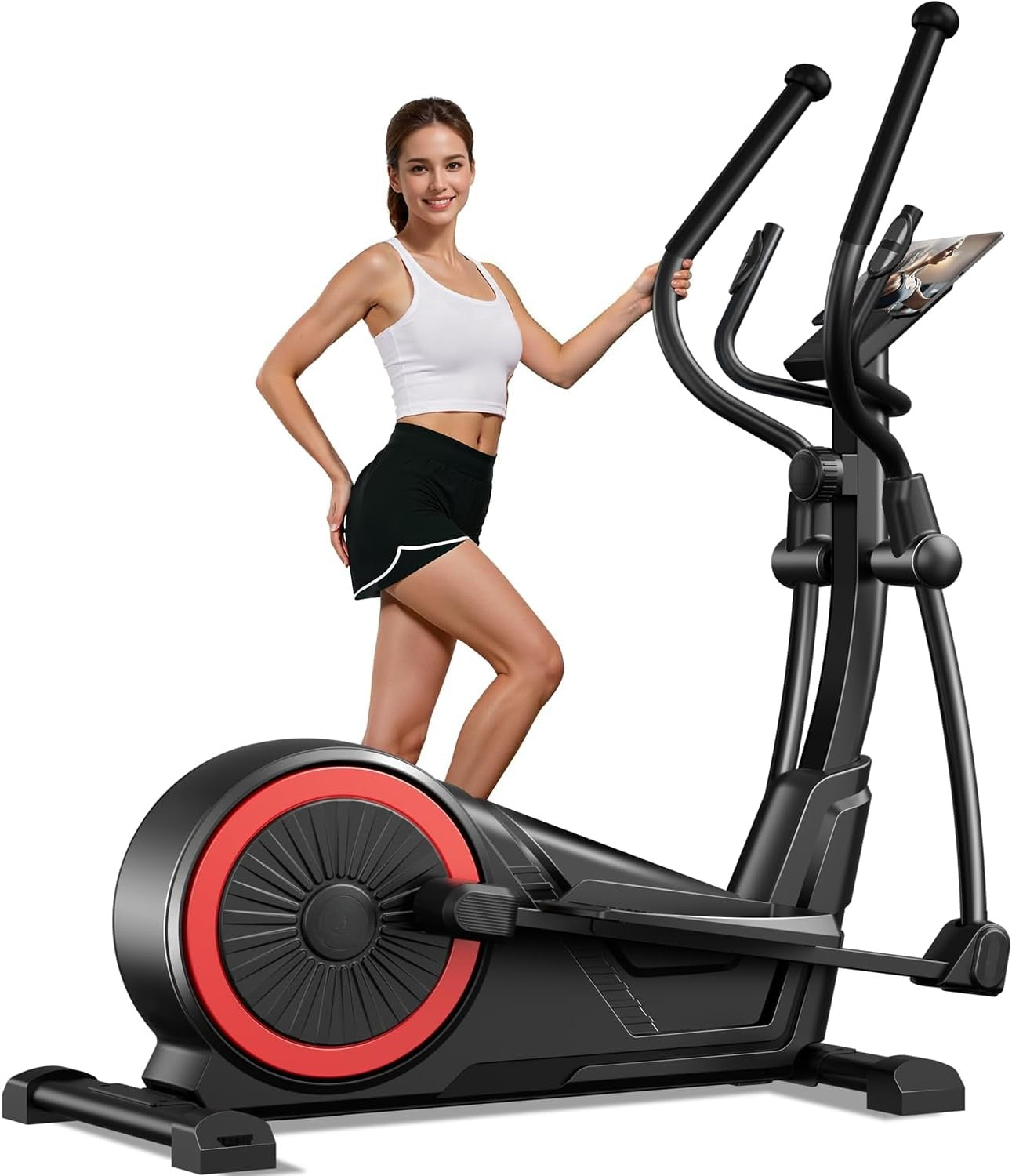 Silent Magnetic Heart Rate Elliptical Trainer