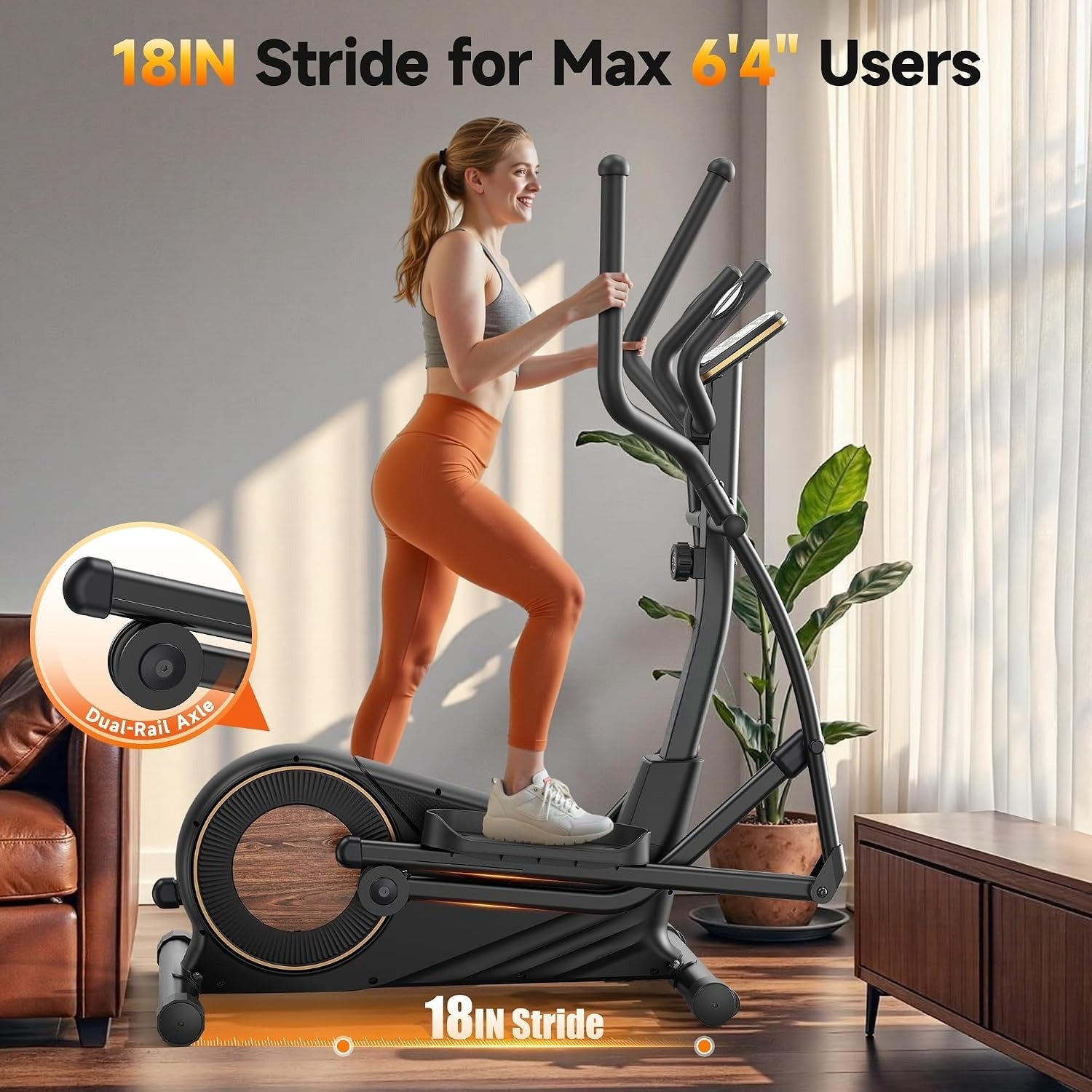 Magnetic Kinomap Elliptical Trainer