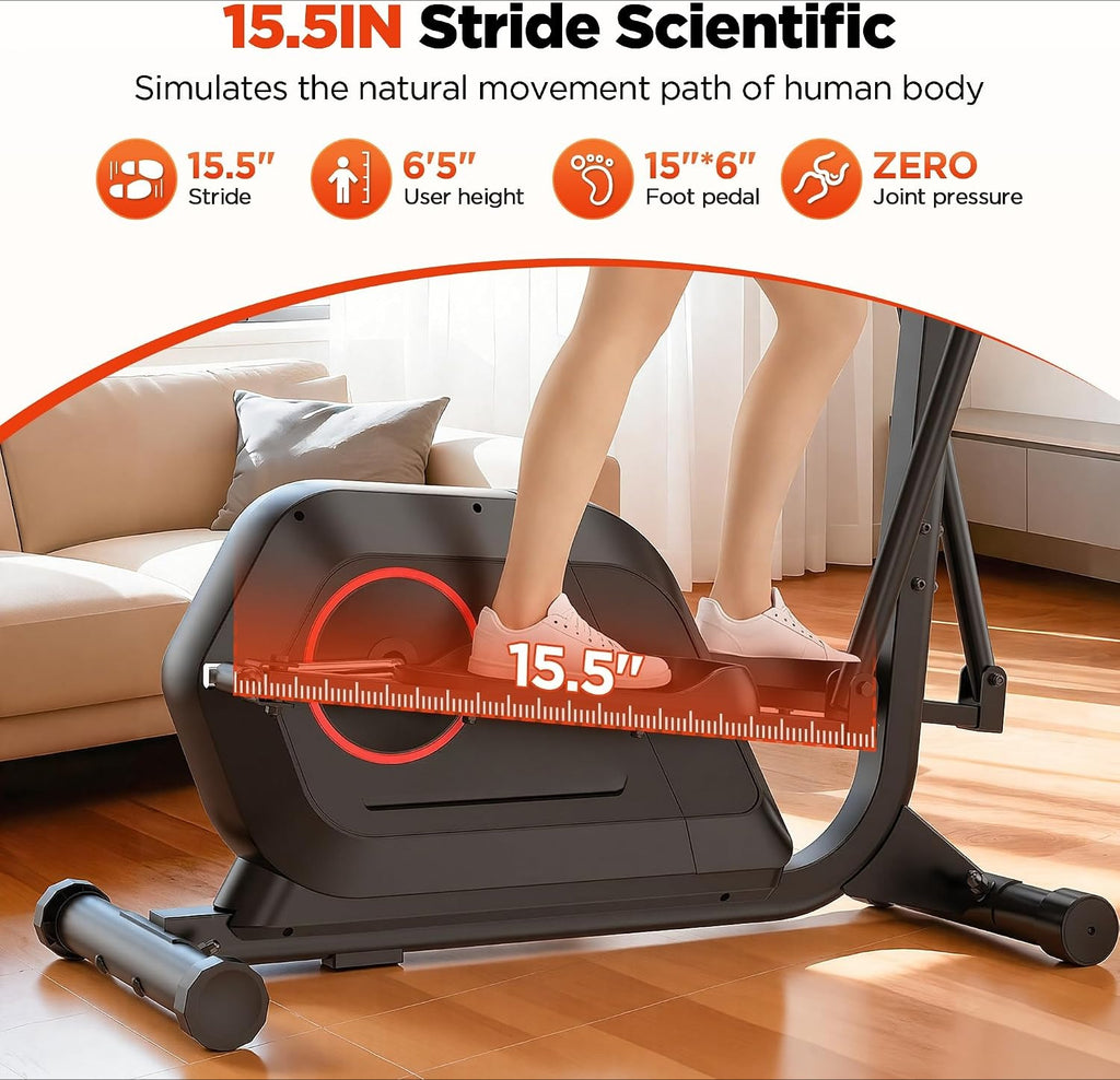 Ultra Quiet Magnetic Home Elliptical Trainer