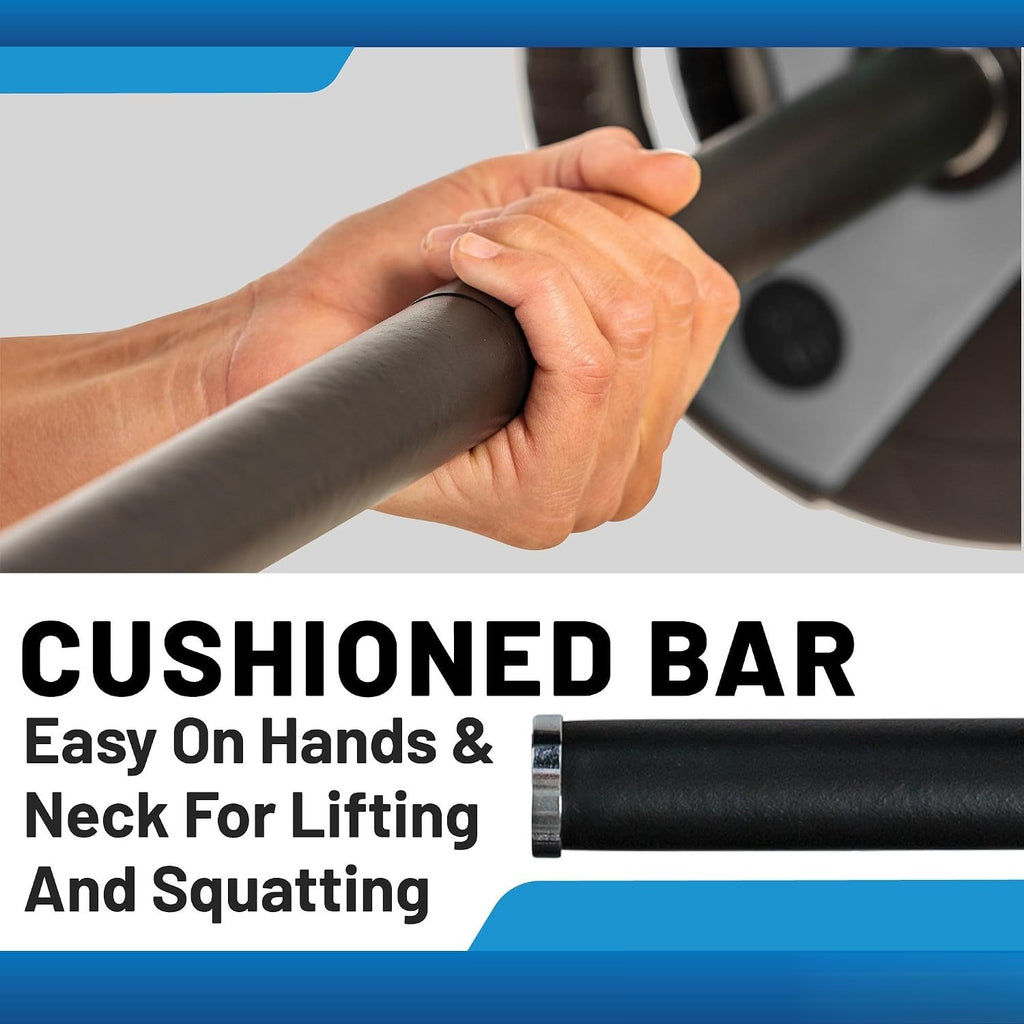 US Weight 43 LB Perfect Barbell Weight Set for Use in Home Gym