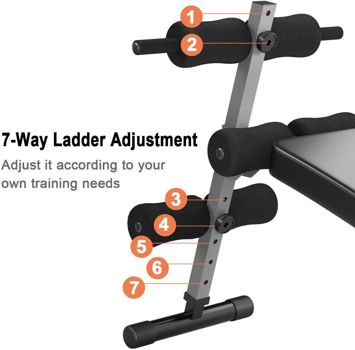 Adjustable Decline Sit Up Ab Bench