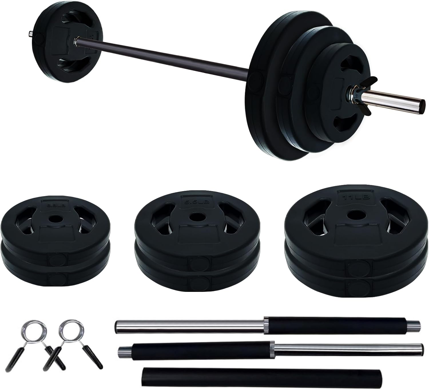 40lb Adjustable Home Gym Barbell Set