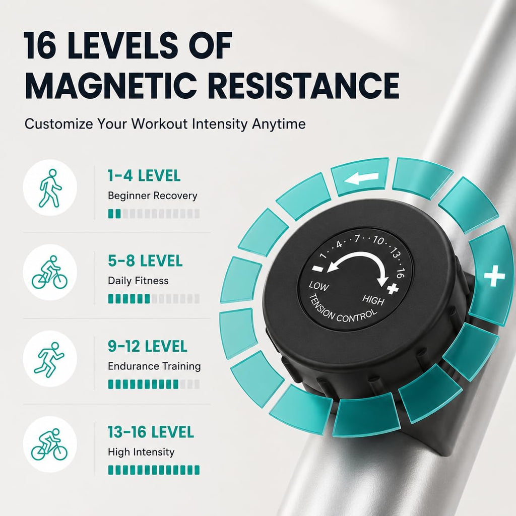 Compact Quiet Elliptical Trainer with LCD & Pulse Sensor