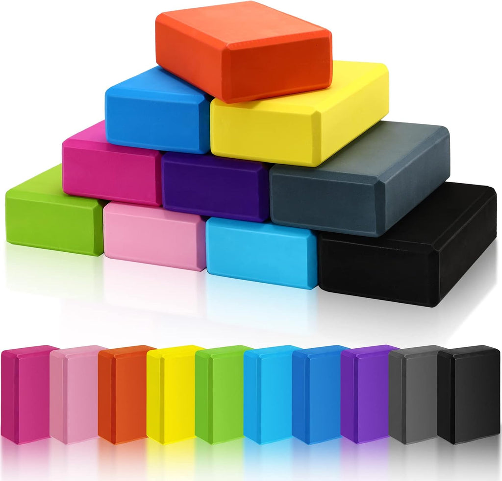 10 Pack Lightweight EVA Non-Slip Yoga Blocks