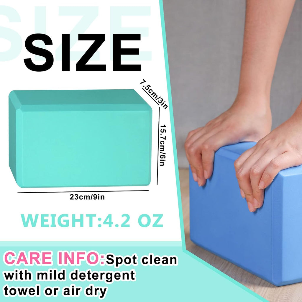 Bulk High Density EVA Yoga Blocks Multicolor