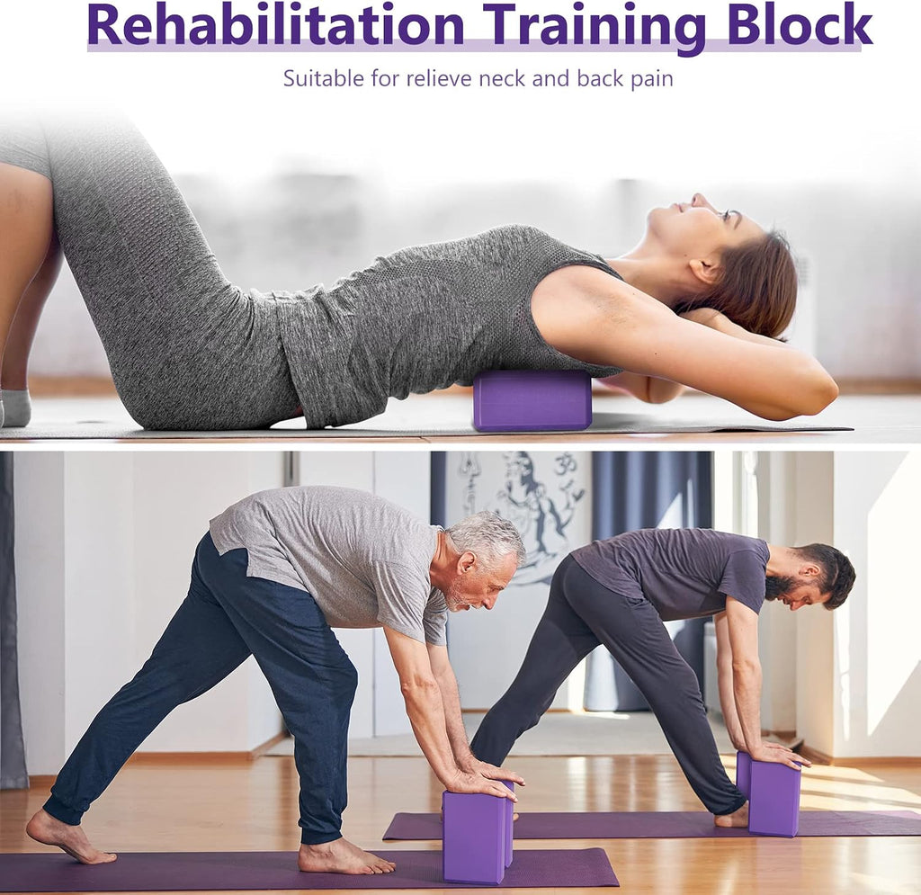 20 Pack Purple High Density EVA Yoga Blocks