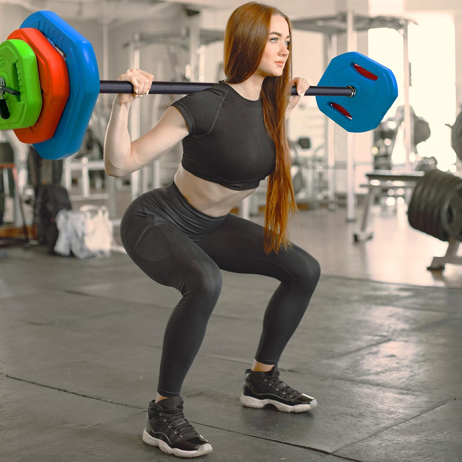 40lb Adjustable Barbell Weight Set