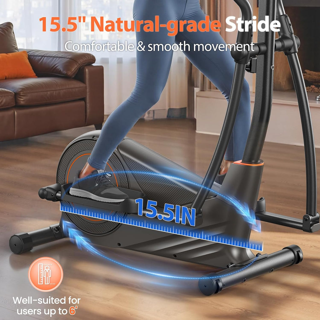 Magnetic Kinomap Compatible Home Elliptical Trainer