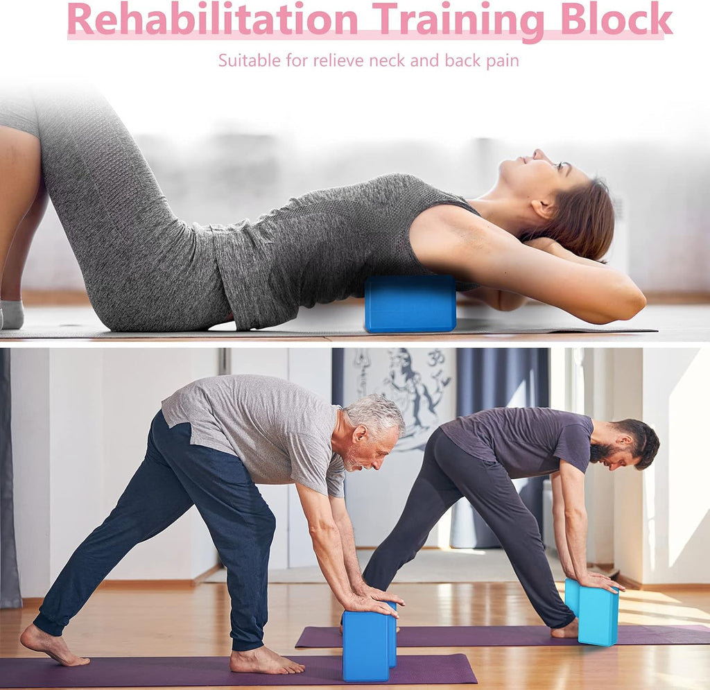 12 Pack EVA Foam Yoga Blocks for Beginners