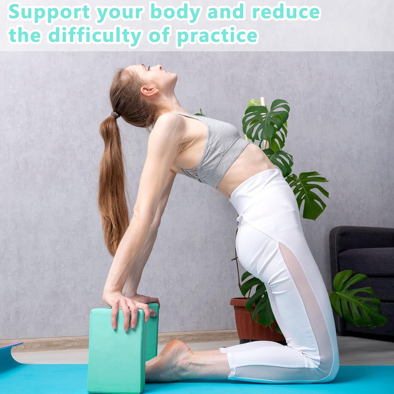 Bulk High Density EVA Yoga Blocks Multicolor