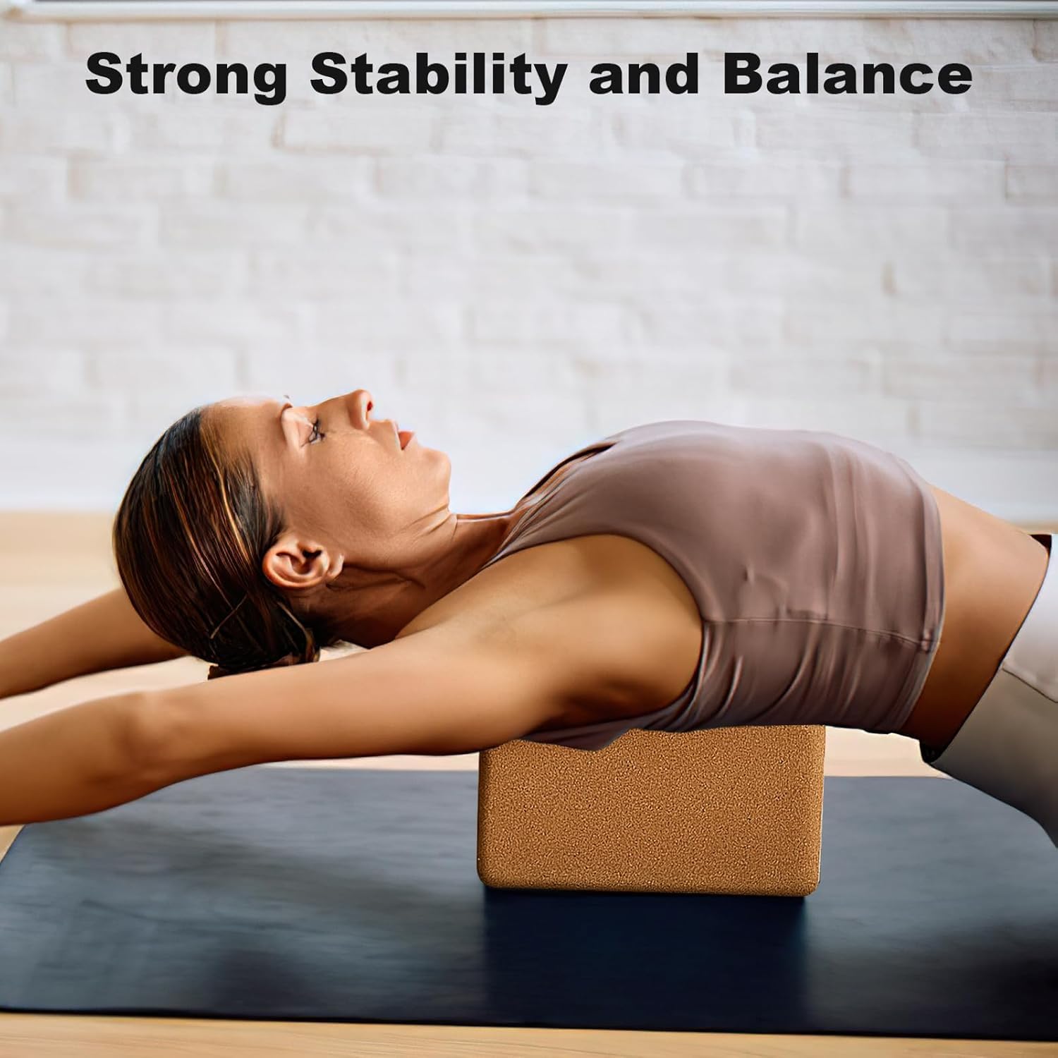 4 Pack Natural Cork Non-Slip Yoga Blocks