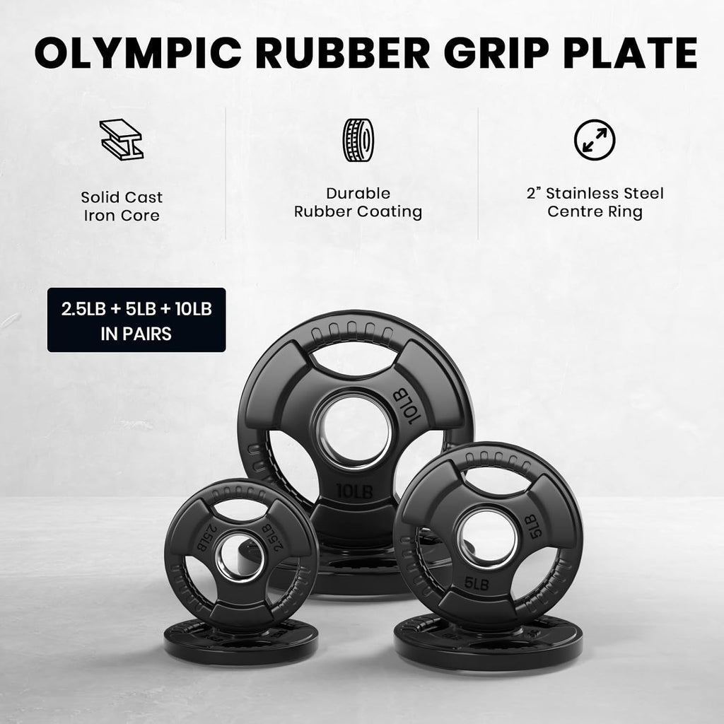 Olympic Barbell Set with Weight Plates