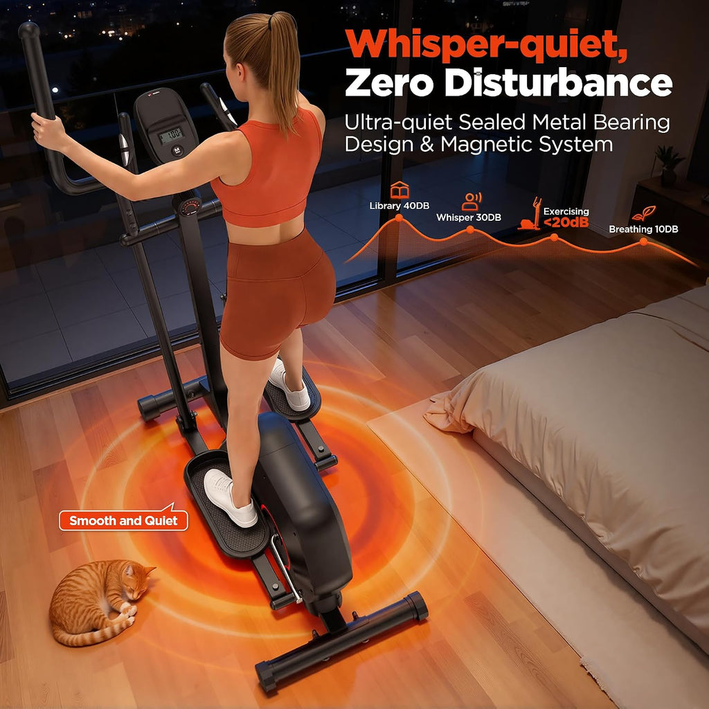 Ultra Quiet Magnetic Home Elliptical Trainer