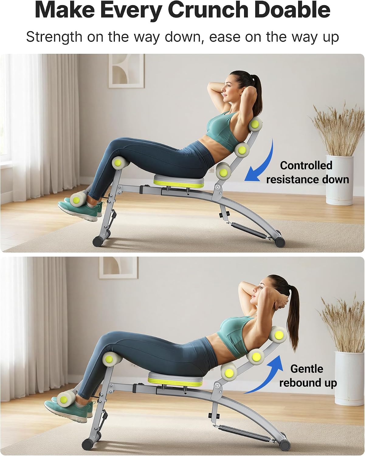 Multi-Functional Adjustable Rebound Ab Trainer