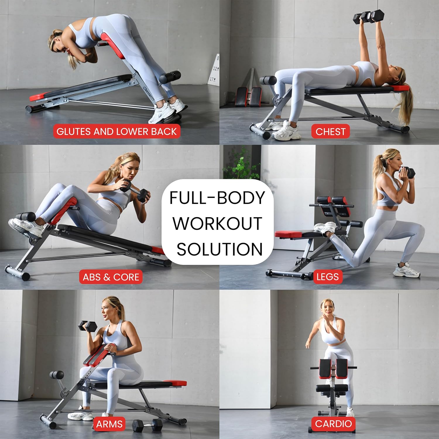 All-in-One Multi-Functional Adjustable Weight Bench