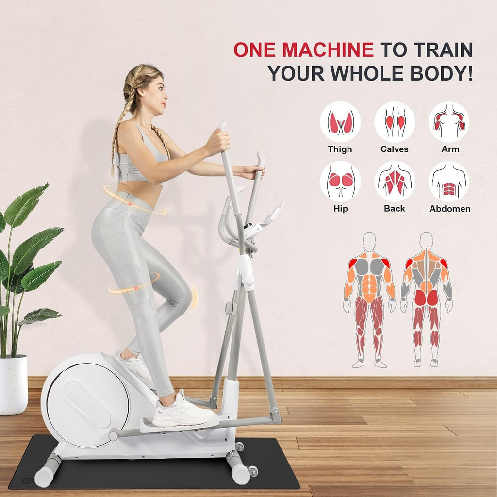 Magnetic App-Connected Compact Elliptical Trainer