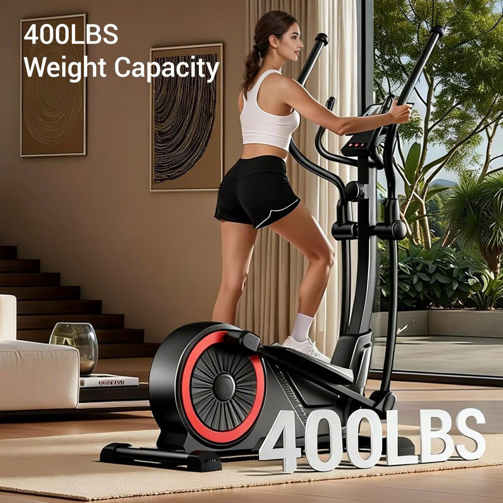 Silent Magnetic Heart Rate Elliptical Trainer