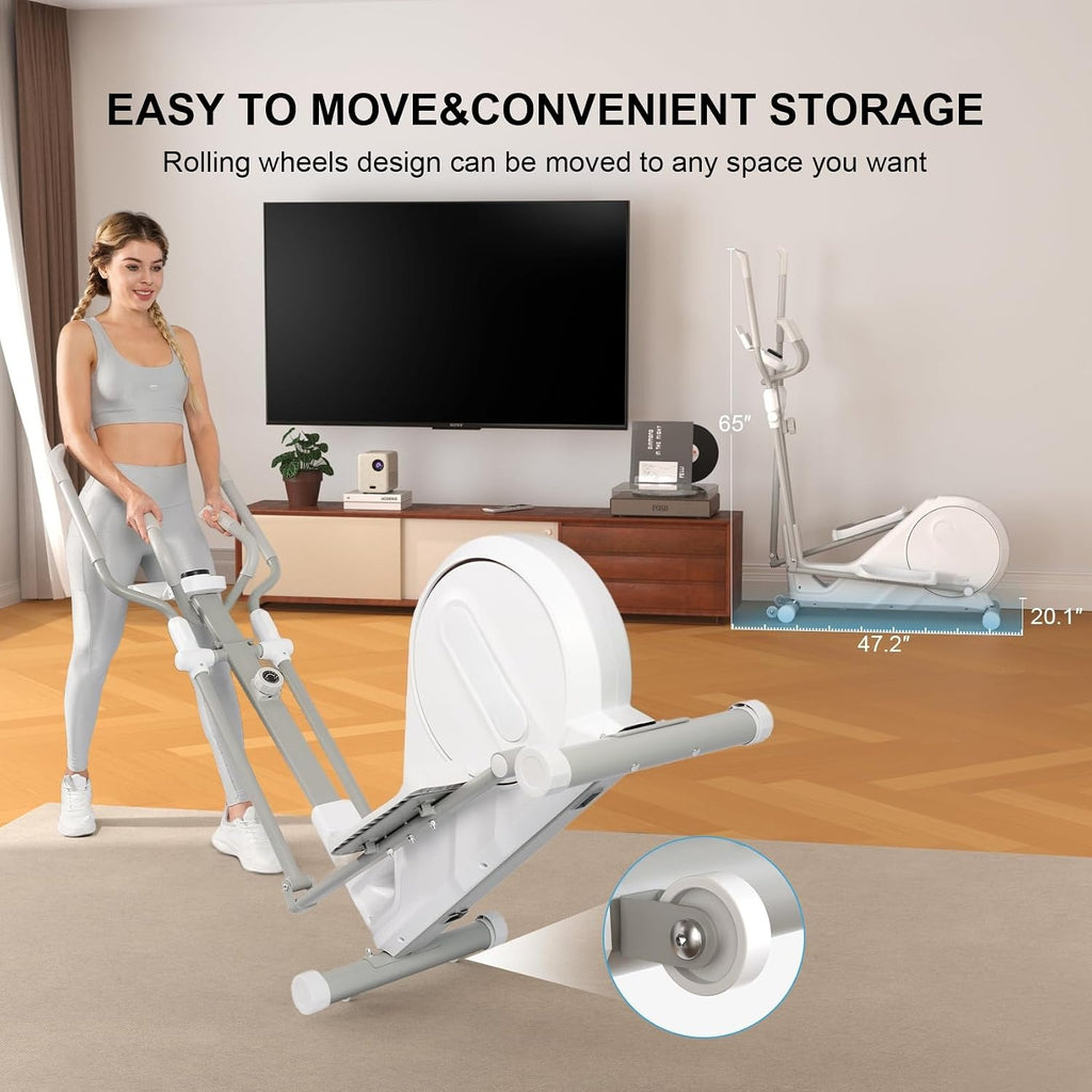 Magnetic App-Connected Compact Elliptical Trainer