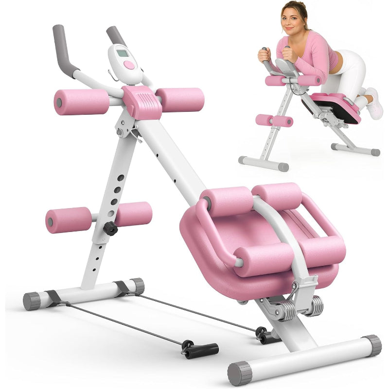 2-in-1 Foldable Adjustable Ab Workout Machine