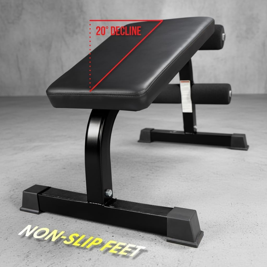 Heavy Duty Adjustable Decline Ab Workout Bench