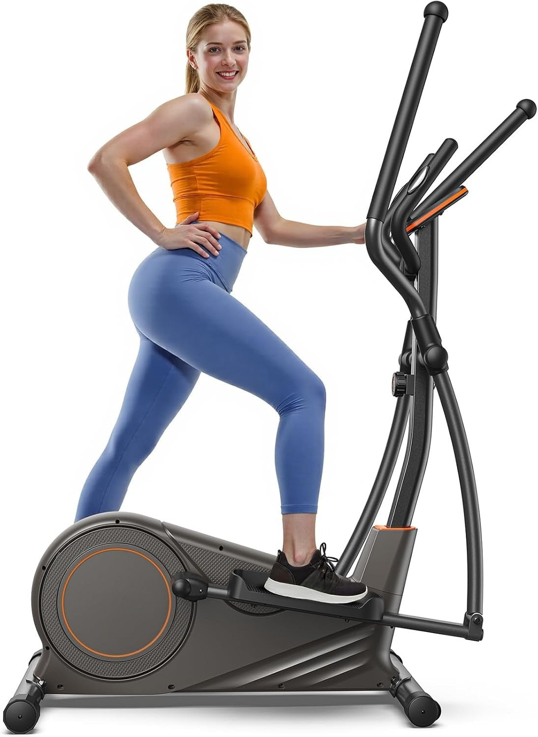 Magnetic Kinomap Compatible Home Elliptical Trainer